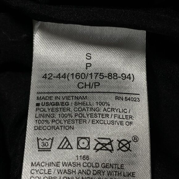 Gap Puffer Longline Vest NEW Size S Cheetah Animal Print Black and Olive - Picture 7 of 7